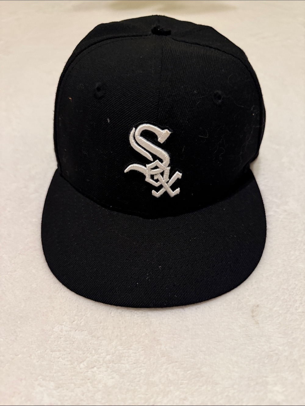 9fifty White Sox Black Cap with White Embroidered Logo